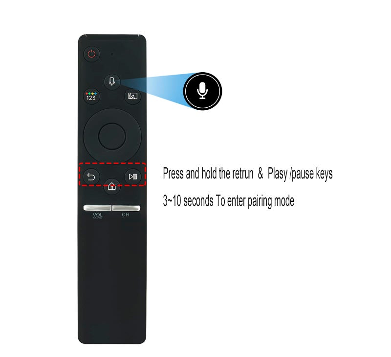 AULCMEET BN59-01298G Replaced Voice Remote Control Compatible with Samsung QLED Smart TV BN59-01298L BN59-01300F BN59-01300J BN59-01300H BN59-01298H BN59-01298A QN65Q9FNAFXZA QN75Q9FNAFXZA QN82Q8FNBFXZA - Image 4